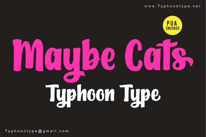 Maybe Cats font