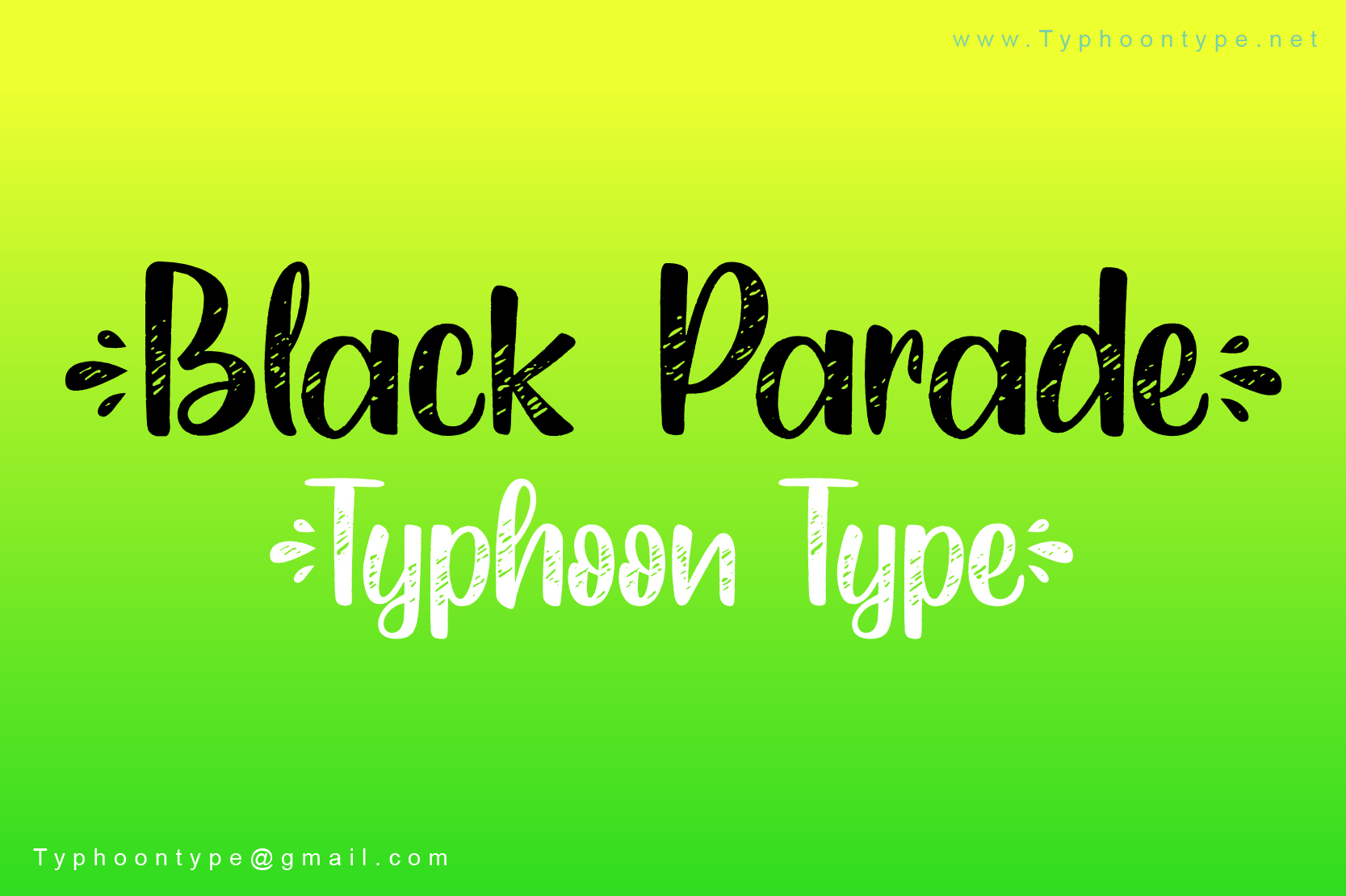 Black Parade font