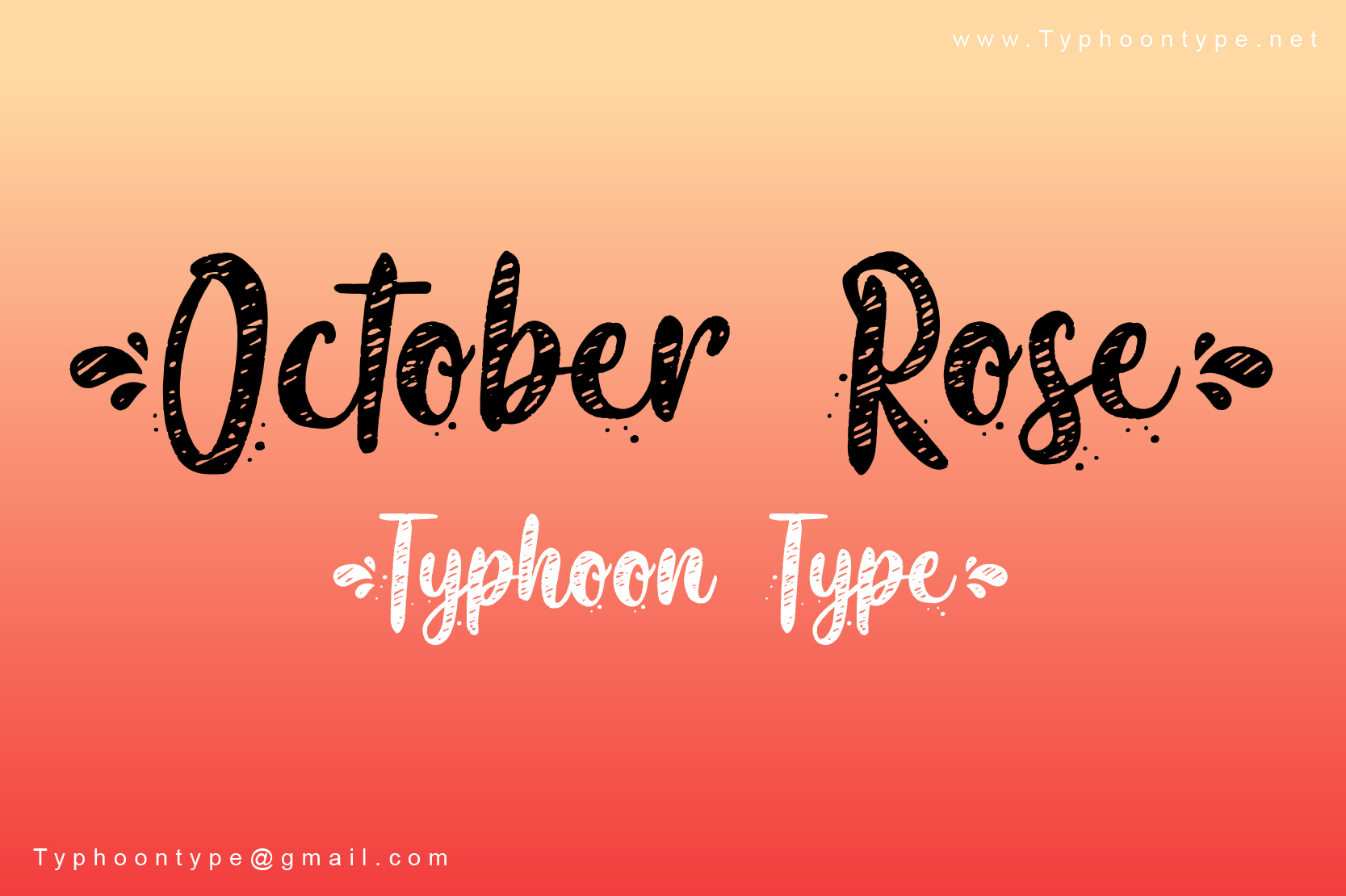 October Rose font
