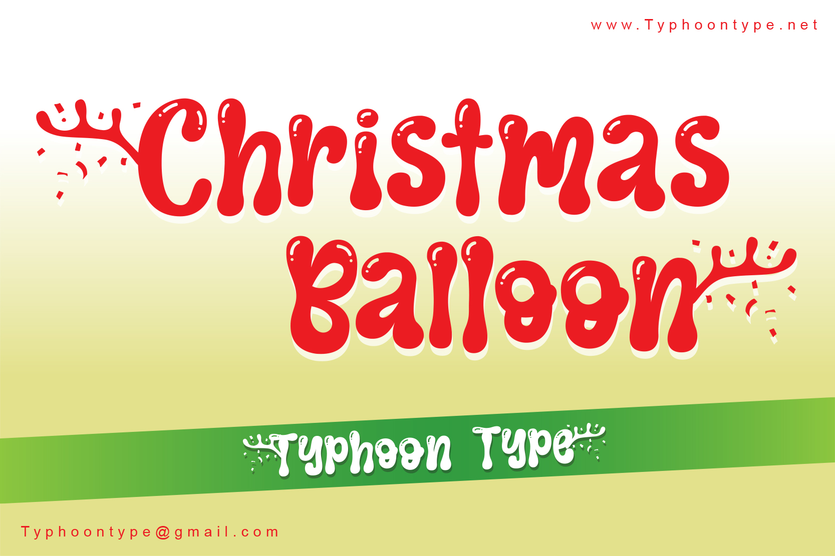 Christmas Balloon font