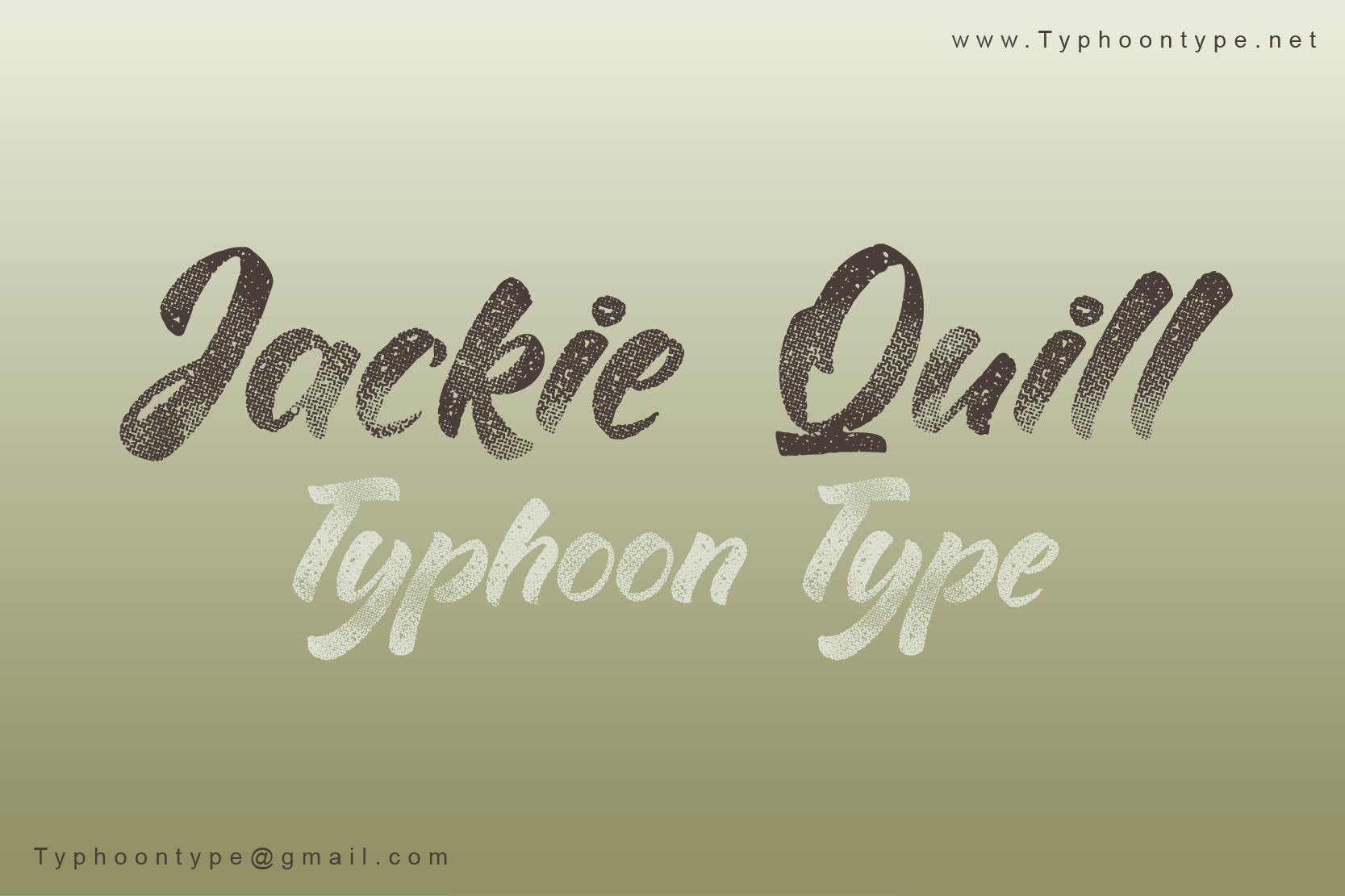 Jackie Quill font